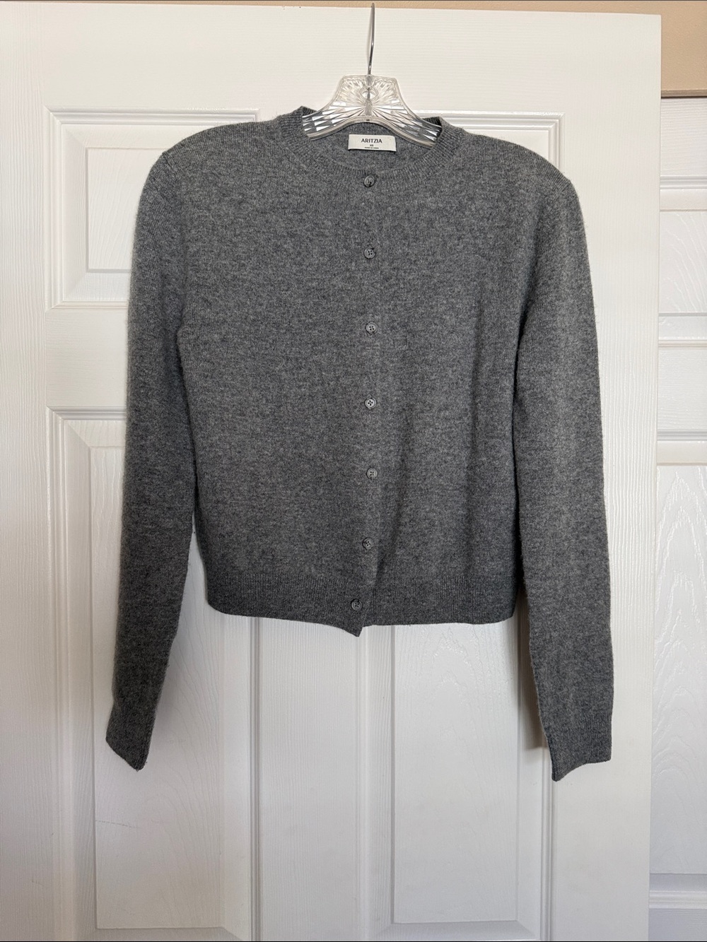 Aritzia Dark Gray Bare Cashmere Cardigan XS